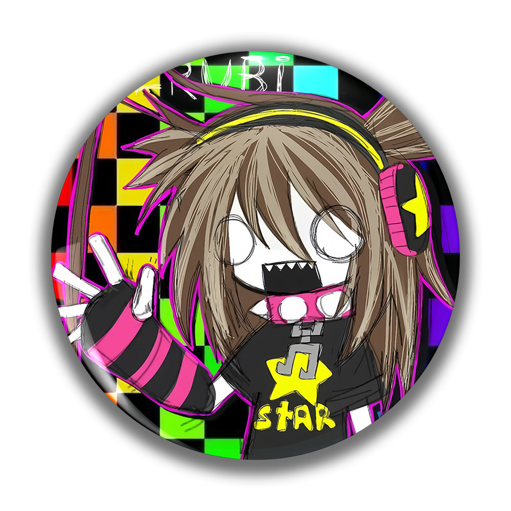 TEMU Latest Style Anime Cartoon Brooch - A Stunning Round Badge - Fashionable Pin For Men - Unisex - A Beautiful Accessory Suitable For Clothing,