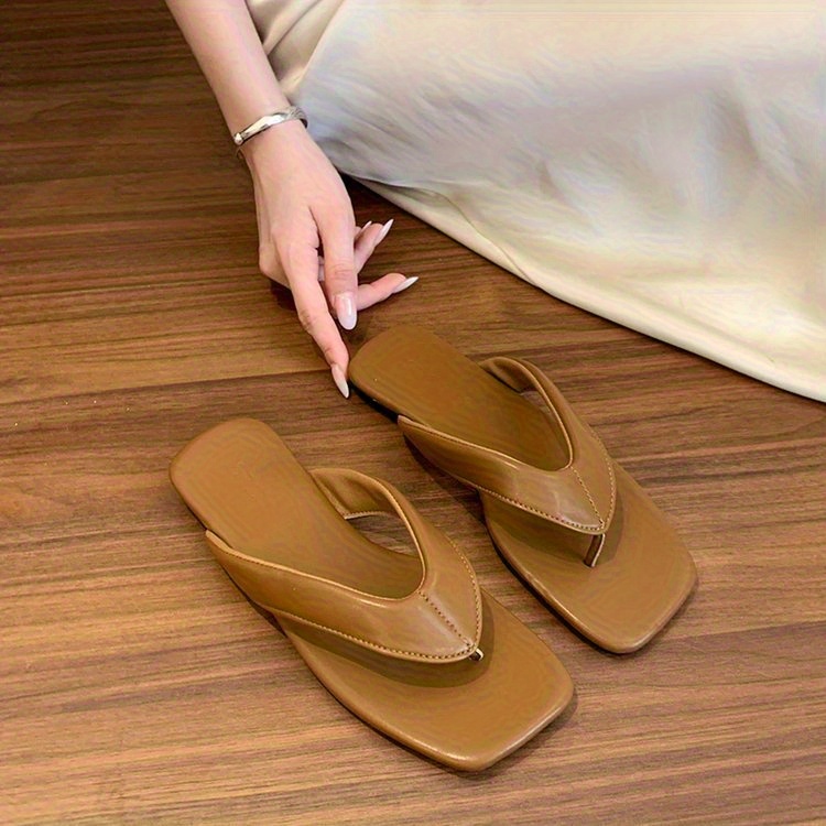 womens non   flops lightweight soft sole slip on shoes with cushioned pu outsole slip resistant for home beach travel   in   tan beige womens house shoes casual footwear indoor slippers opentoe style  able lining   slippers   Product details 30