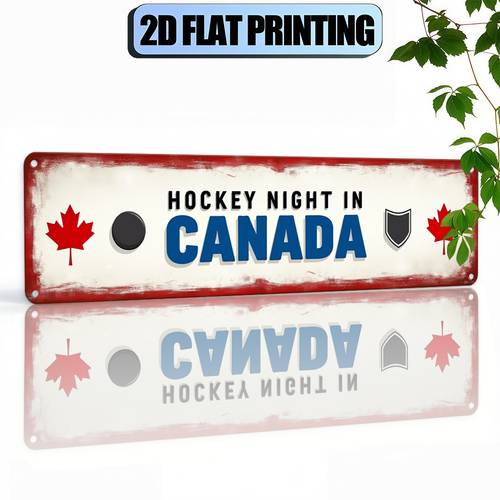 item picture open 2d flat2d flat decorative signs and plaques hockey canada 10x40 cm 4x16 inches home cafes or garages durable and making it an ideal gift for christmas or holiday decorations