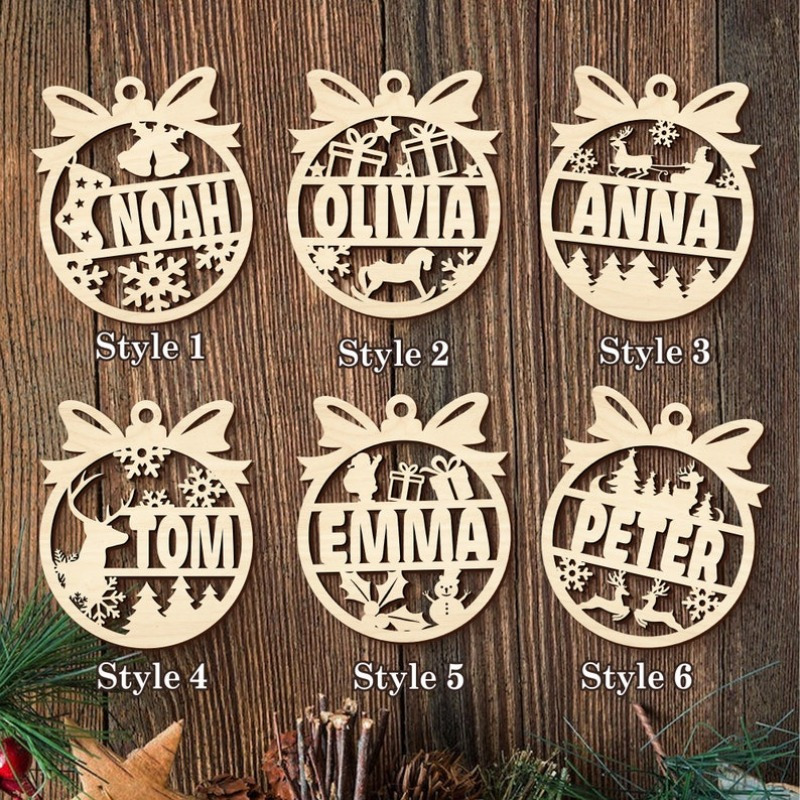 

Personalized Wooden Keychain - & Wood, For Christmas, Thanksgiving, Anniversaries