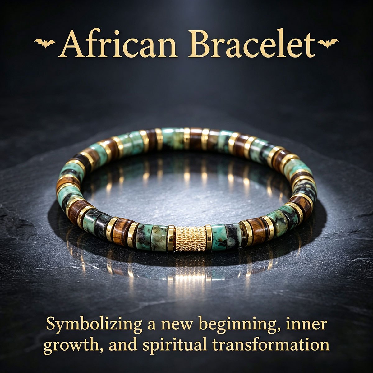 TEMU Bracciale con perline a forma di in turchese da 8 mm per , bracciale in che simboleggia un nuovo , crescita e trasformazione spirituale, regalo