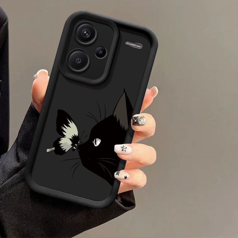 TEMU Cat Phone Case For Redmi Note 13 Pro+ Mobile Soft Phone Cover