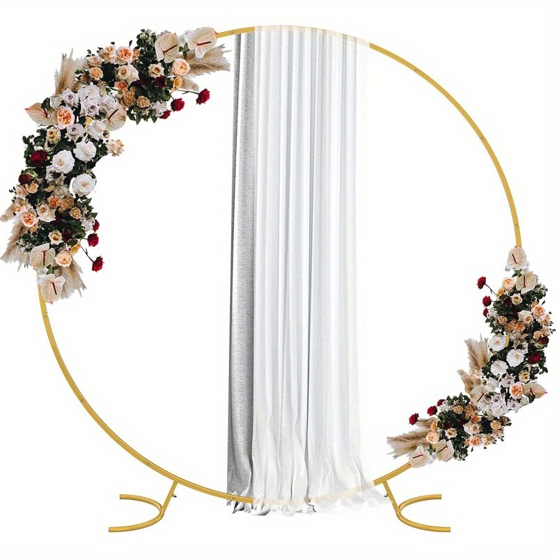 

6.6ft Balloon Arch Stand, Balloon Arch, Wedding Arch For , Round Backdrop Stand, Metal Frame Arch Backdrop Stand For Wedding, Baby Shower, Birthday Party Decoration(golden)