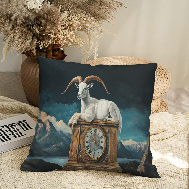 cojín corto peluche estampado montaña reloj Temu Guatemala