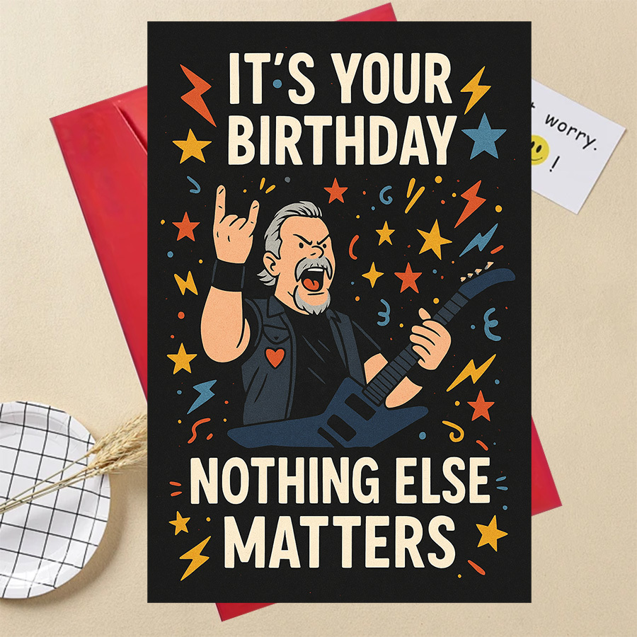 1 Rock Music Birthday Card, For Guitar Lovers, Birthdays With Rock And For