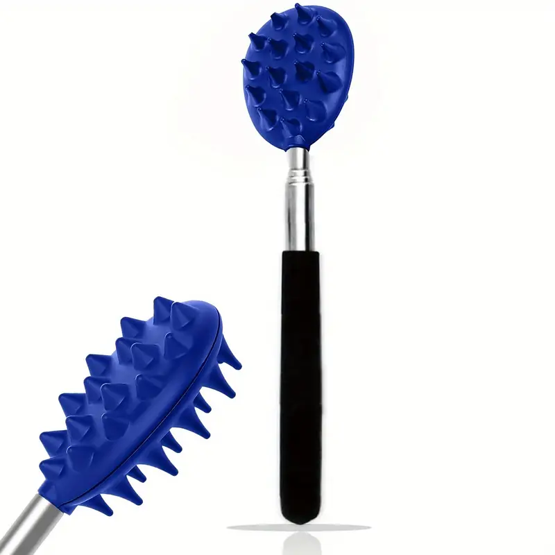1pc telescopic cactus back scratcher with extendable one hand stick black handle portable cactus design relax tool for men women back massager mens worry durable construction Product details 2