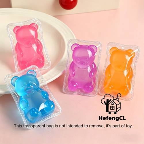 hefengcl jelly bear toys suitable for boys girls slow rebound stress sensory toys with gummy bear sensory fidget toys for birthday gifts classroom rewards