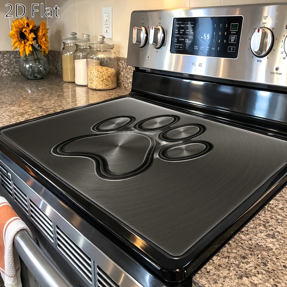 Temu – TEMU Multifunctional Print Stove Protector, Heat Resistant, Wear Resistant, Dirt Resistant, Durable Cooktop Mat, Suitable For Gas Stoves, Glass