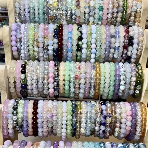 Conjunto de Pulseiras Femininas 100 unidades (Cor ) Fashion Bohemian Artesanais com Contas Multicoloridas em Camadas Misturadas, Elegantes Pulseiras Multicoloridas com Contas Tecidas à Mão, Adequadas para e Usarem Juntos