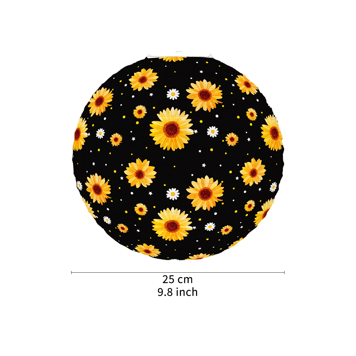 Papierlaternen Mit Sonnenblumen – Deko Für Hochzeit, Party & Zuhause (15,2 & 20,3 Cm, 7-teilig)