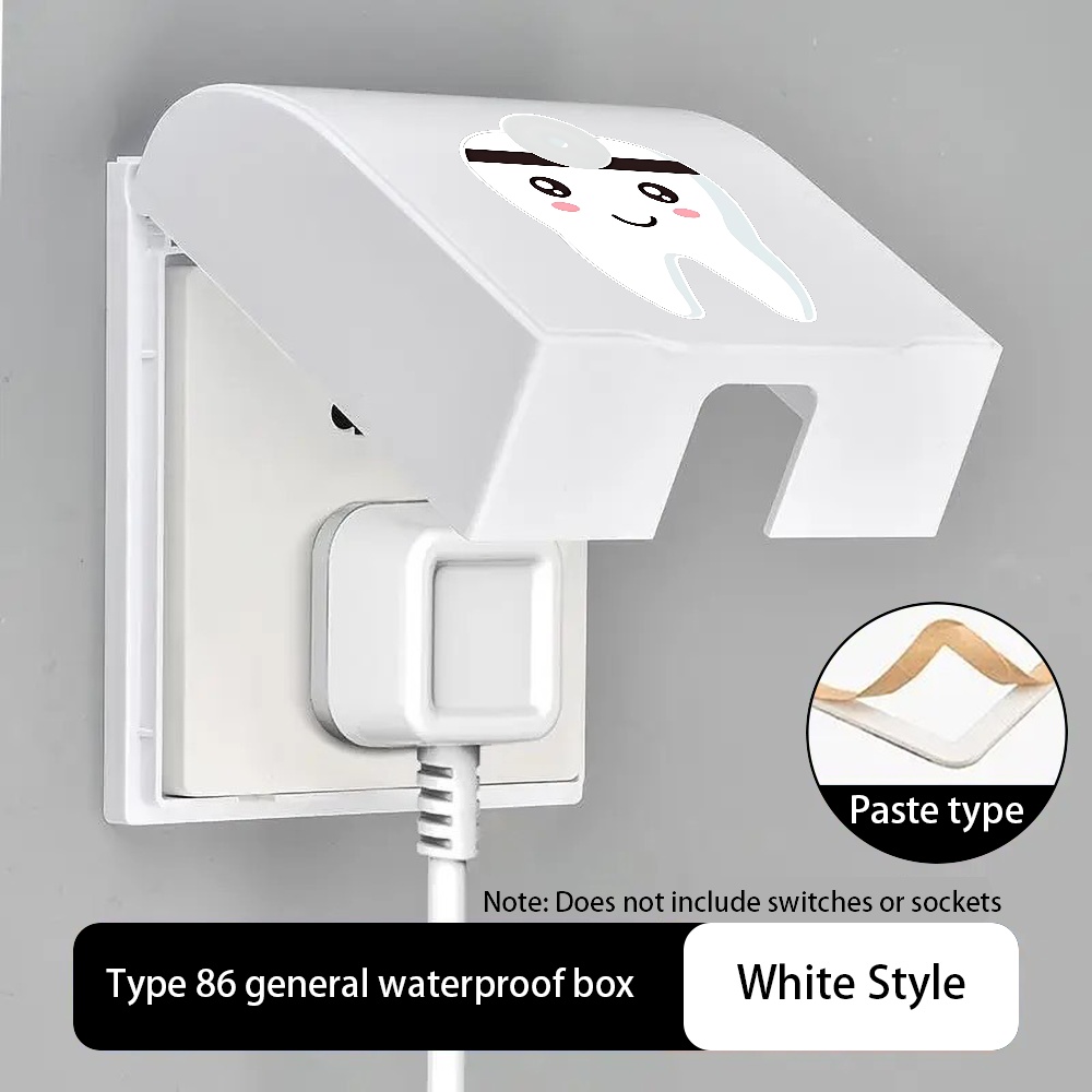 Cute Tooth Electric Socket Cover, Cartoon Tooth-Shaped Protector