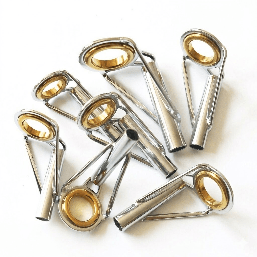 TEMU Set Of 7 Fishing Rod Guides, Available In 7 Sizes From Small To Large. Ideal For Repairing And Building Your Own Fishing Rods, Including .