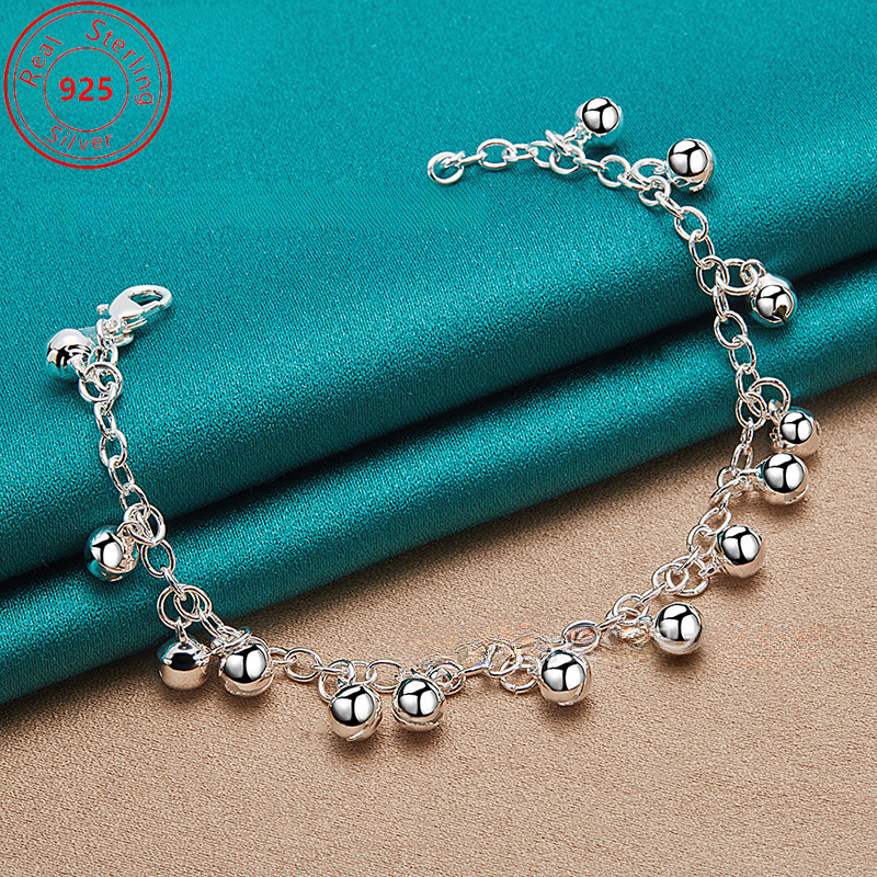 TEMU Un bracelet charme en argent 925, accessoire tendance pour et les - Idéal comme cadeau d'anniversaire ou de Thanksgiving