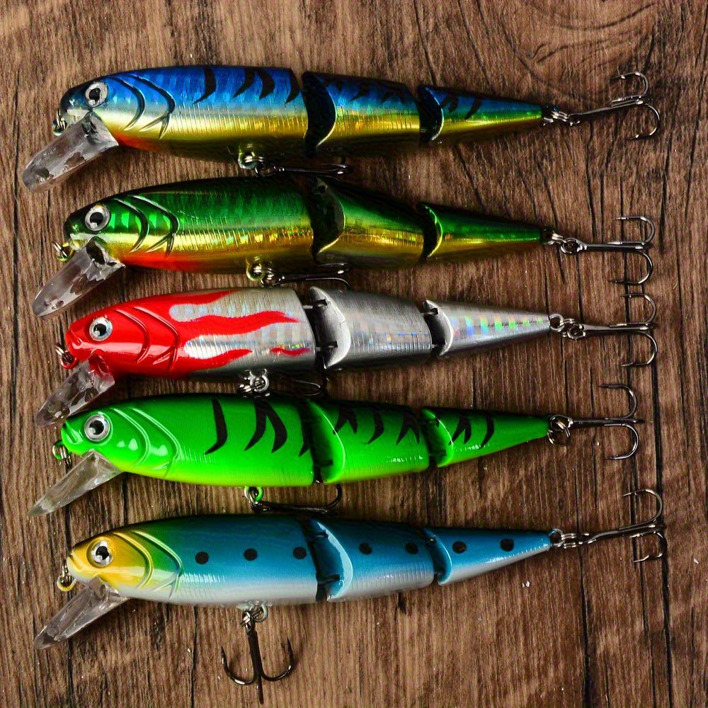 5pcs Topwater Fishing Lures Minnow Wobbler Quality Fishing Tackle Hooks Floating Baits