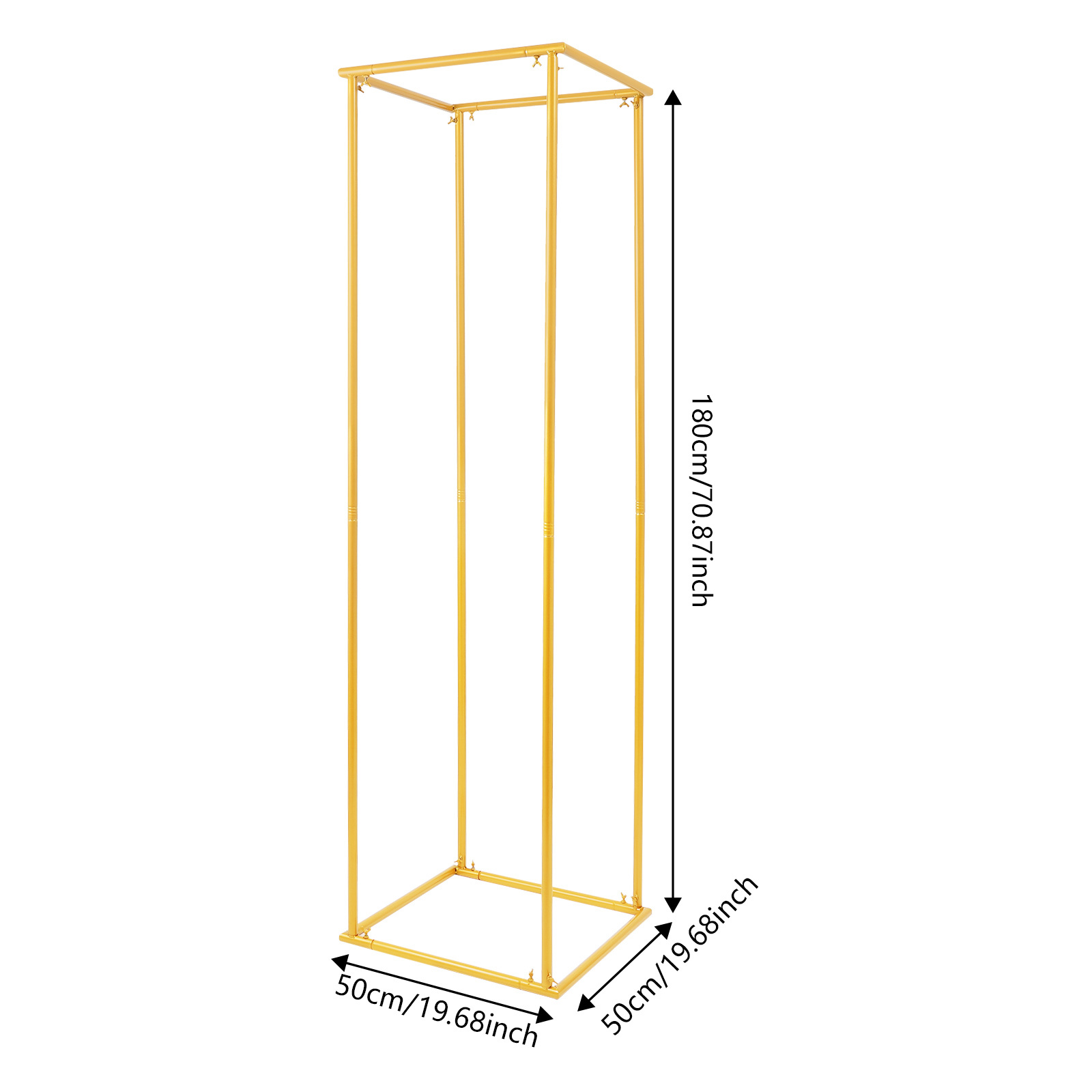 TEMU 1pc Modern Steel Wedding Flower Display Stand With Pedestal Table Centrepiece - , Heavy- For Party,, DÃ©cor - Free-standing Table Centerpiece For