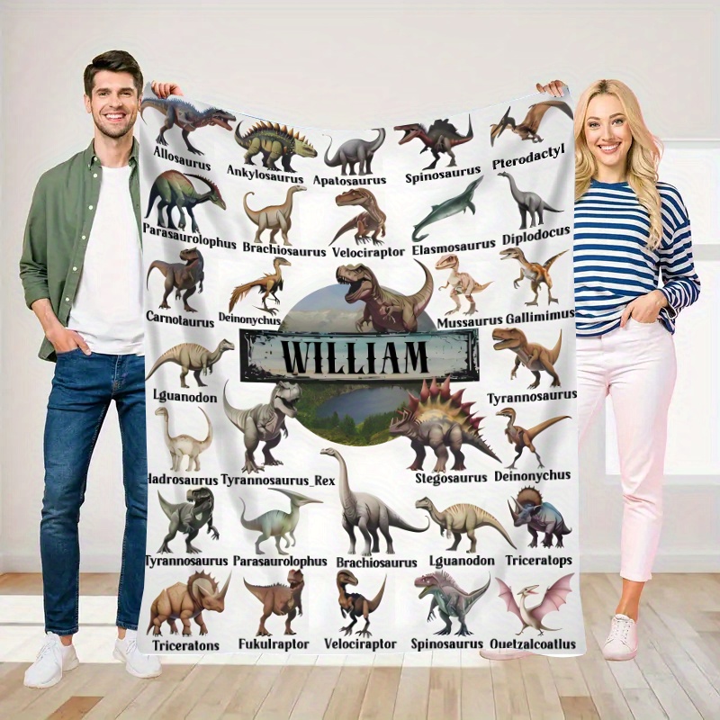 TEMU Personalized Custom Blankets, Unique Gift Blankets With Names, Exclusive , Family Name Blankets, Gifts For , Commemorative Blankets With Names,