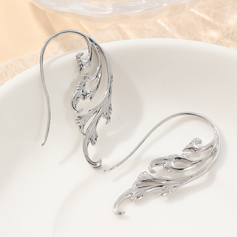 TEMU Women's Bohemian Vintage Drop Earrings - Elegant Leaf Design, Everyday & Formal Jewelry, Christmas Gift For Women - Boho Chic Accessories,
