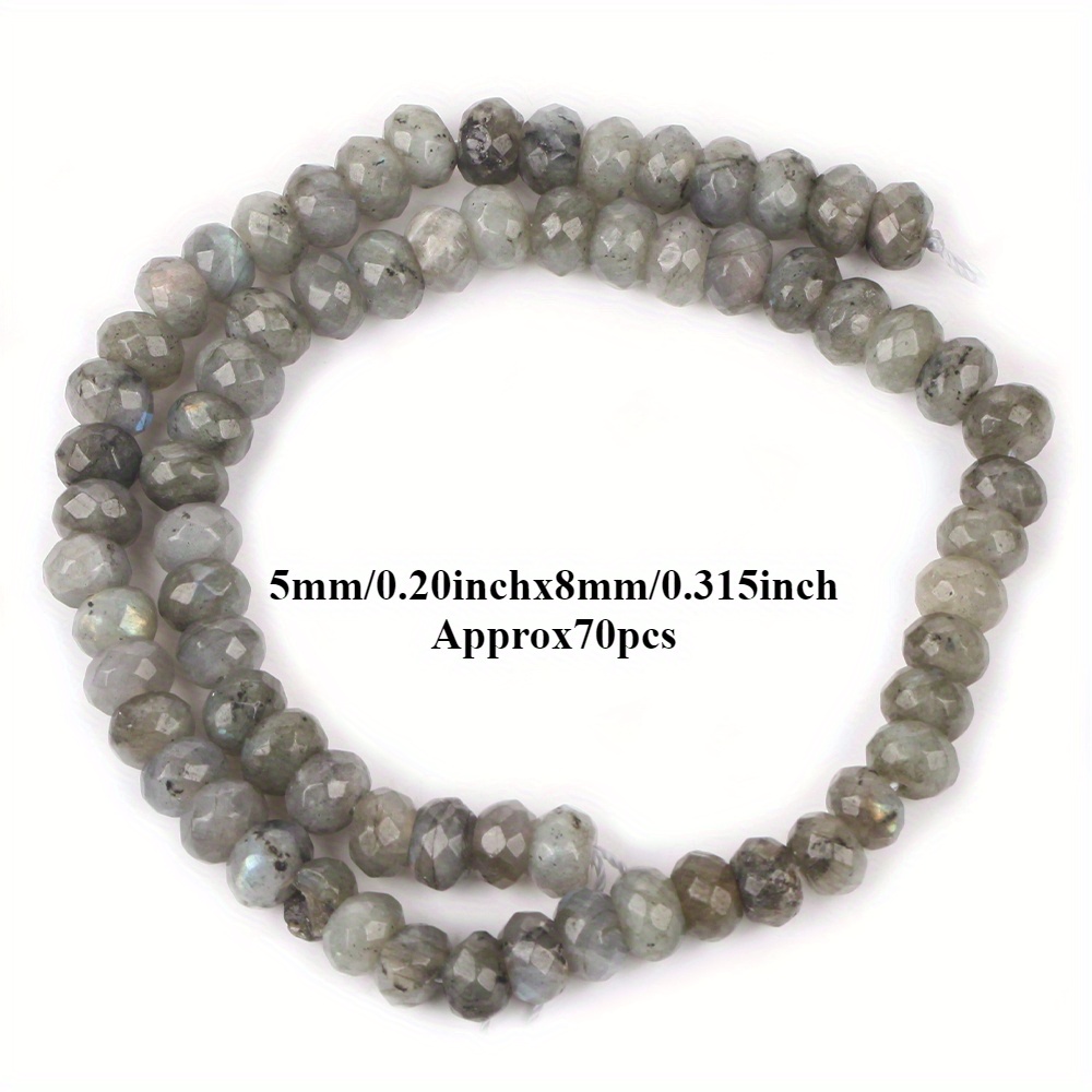 Natural Faceted Rondelle Stone Beads for Jewelry Making