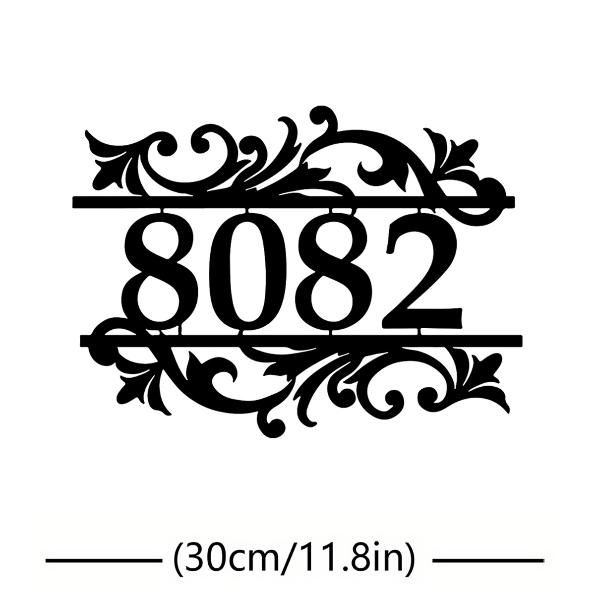 TEMU A Custom Outdoor Decorative Address Sign - A Personalized Gift For Home, Birthdays, Or Christmas - Featuring A Matte End And Irregular Shape -