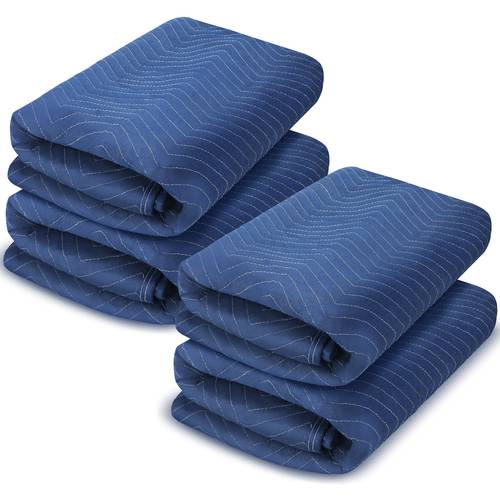 4 x 80 extra large moving blankets 4 4lb heavy duty moving pads packing blankets thick quilted shipping furniture pads for furniture artwork floor royal