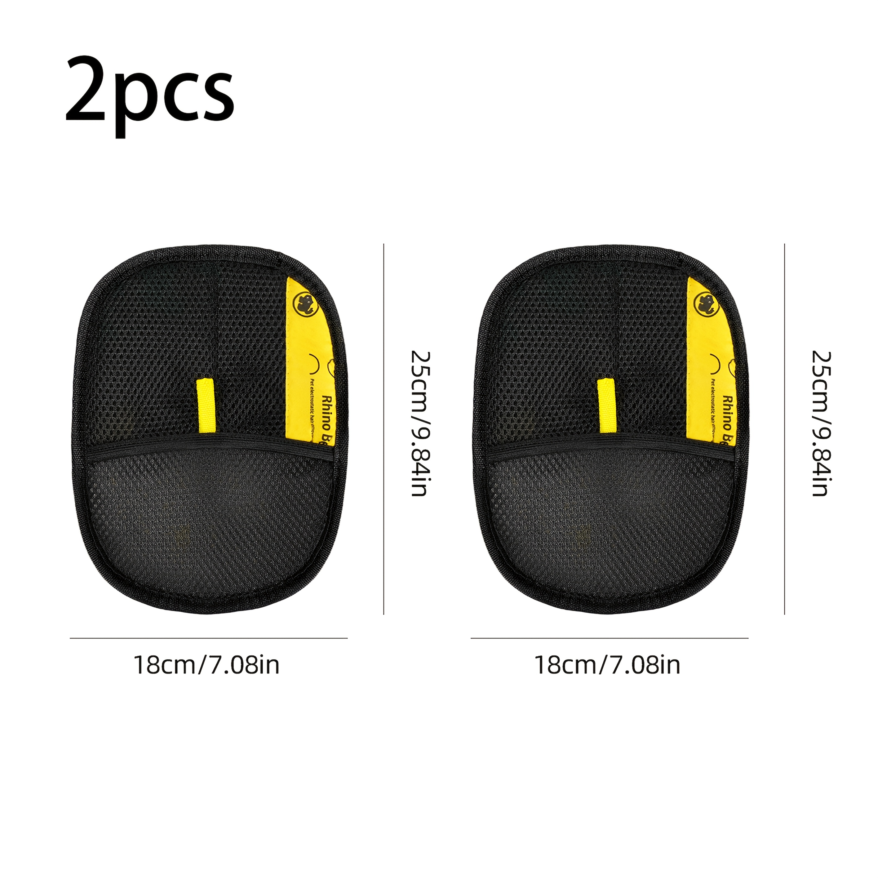 TEMU 2pcs Home Hair Removal Brush, A Pet Hair Removal Wonder Tool, Static Hair Removal Glove, Reusable, Convenient And Quick, Suitable For Multiple
