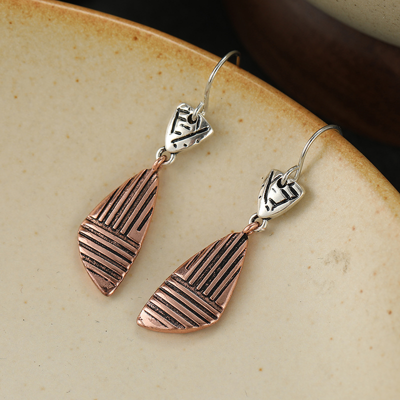 Women's Creativity Carved Pattern Drop Earrings