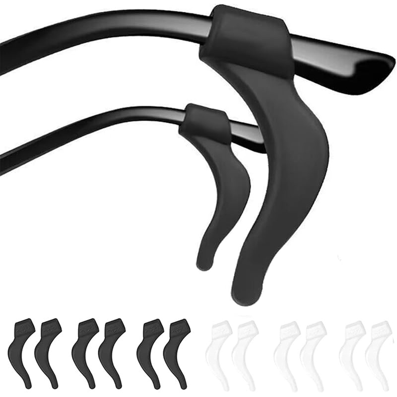 12 pack 6 pairs non slip glasses   with ear holders anti   secure eyeglass   for reading glasses fashion glasses glasses compatible with glasses non slip base for gym office ideal for women men office accessories   durable construction fitness enthusiasts
