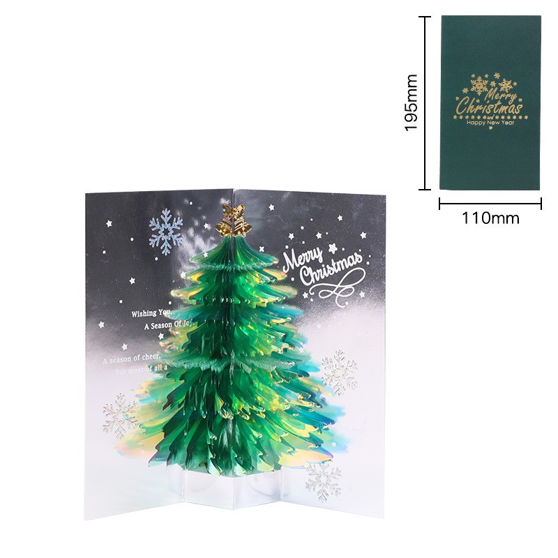 TEMU 3d Christmas Tree Pop-up Card For Holiday Greetings And