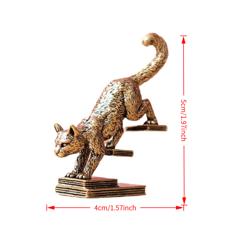 TEMU Creative Book Cat Small Statue Ornament, Retro Cultural And Creative Craft, Fashionable Home Decor Item, Suitable For Individual Collection,