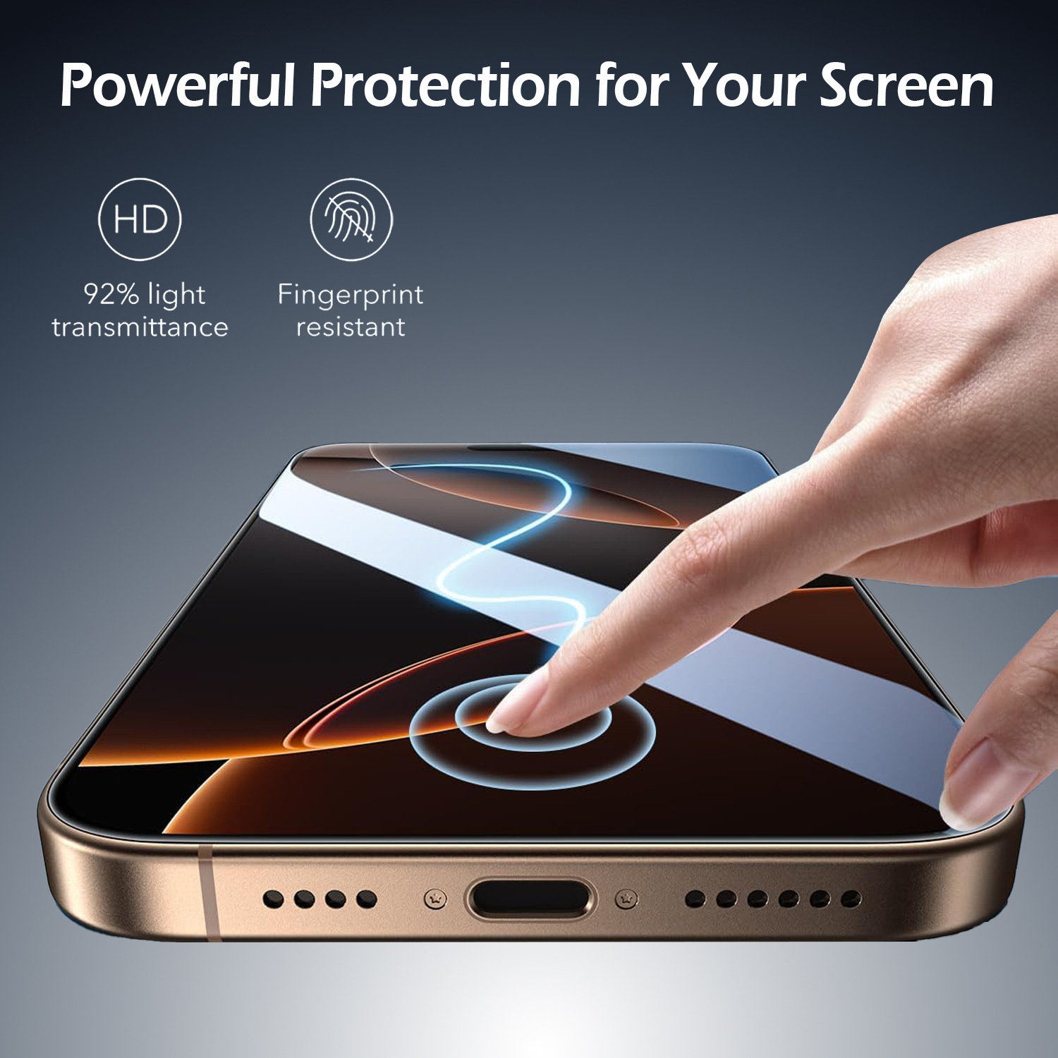 [Anti-Scratch Glass Protector] 2-Pack Anti-Scratch Tempered Glass Screen Protectors for iPhone 13/13 Pro/13 Pro Max, 14/14 Plus/14 Pro/14 Pro Max, 15/15Plus/15Pro/15Promax, 16/16Plus/16Pro/16Promax, Privacy Protection, Oil-Resistant, High Strength