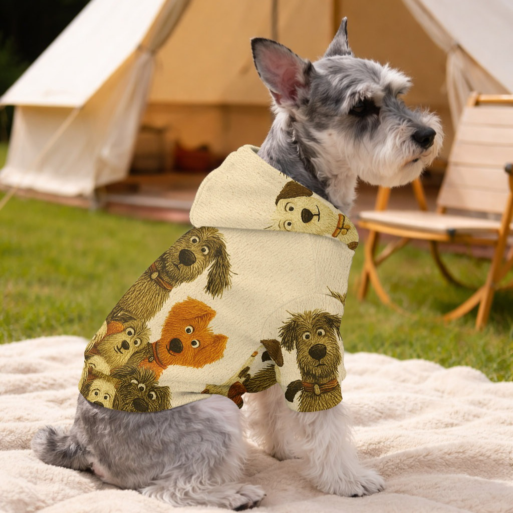 TEMU This Is A Easy Hooded Sweatshirt For Pets, With Stylish Leash Loops, Tailored For Small To Medium Dogs. It Offers Cozy And Comfortable Wear, Perfect For