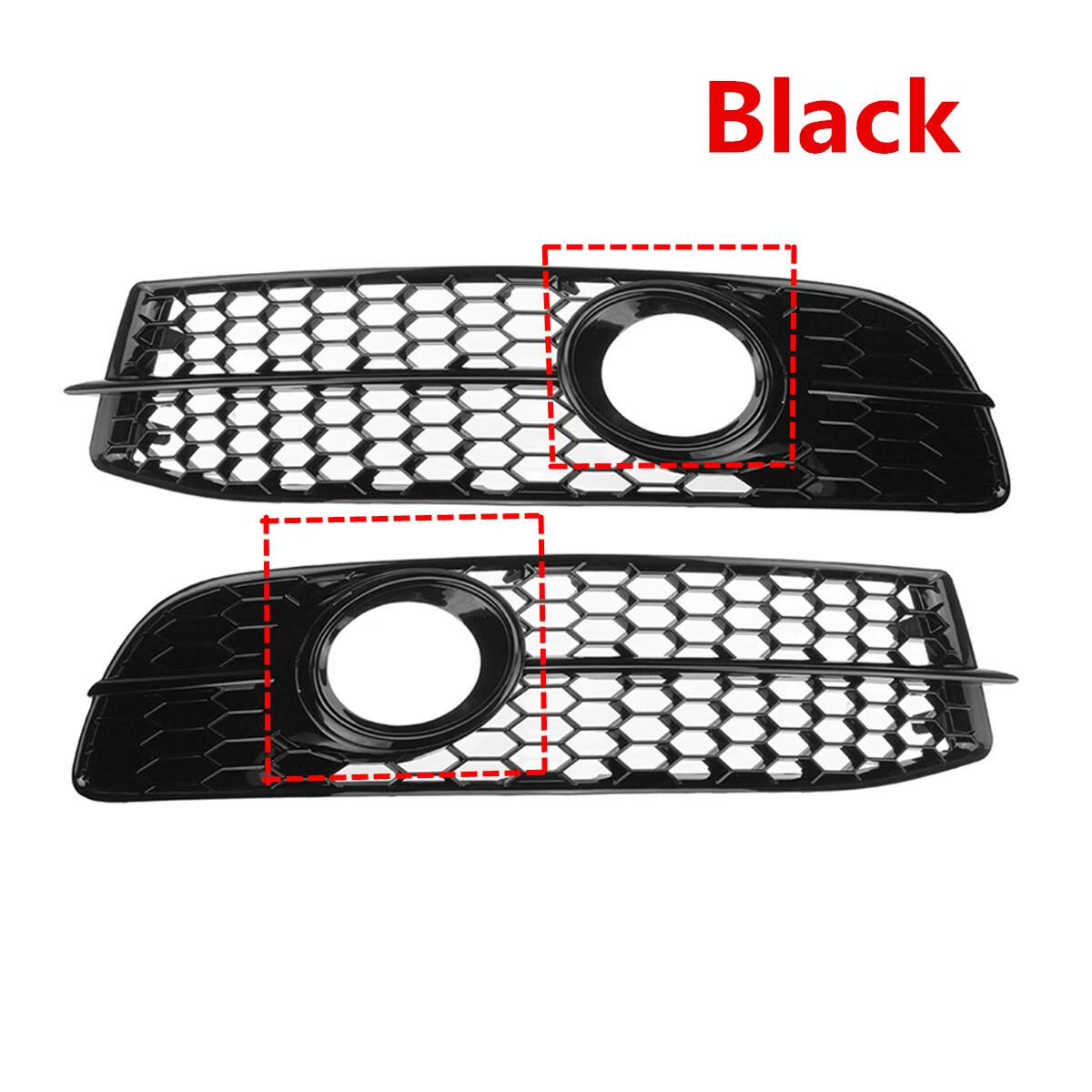 Image of 1 Pair Of Bumpers, Fog Lights And Radiator Grille For A6 C6 2008-2011 Oe: 4f0807681q01c, 4f0807682q01c