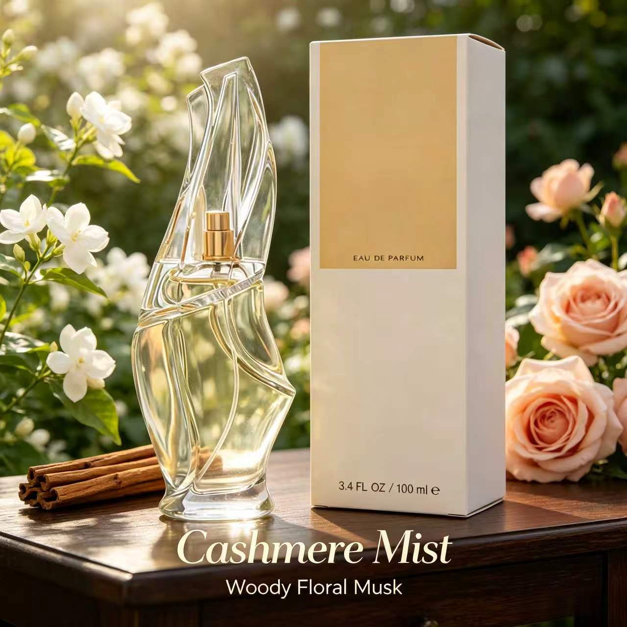TEMU 3.4oz Mist Eau De Parfum For Women - -free Suitable For Types, Long-lasting Floral With Scent, Luxury, Weddings & Special Occasions, Elegant