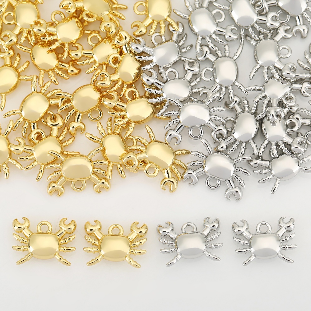 3pcs Light Luxury Crab DIY Pendant Set