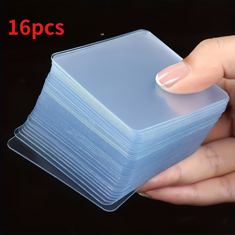 TEMU Lot de 16 bandes adhésives double face super résistantes, transparentes, perçage ni clous, adaptées à diverses surfaces que , , le métal, et les