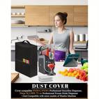 slushie machine cover dustproof waterproof moisture proof nylon fabric dustproof cover with transparent window for fs301c fs301 drink makers black kitchen appliance protection modern kitchen accessory sturdy construction small kitchen owners material party hosts