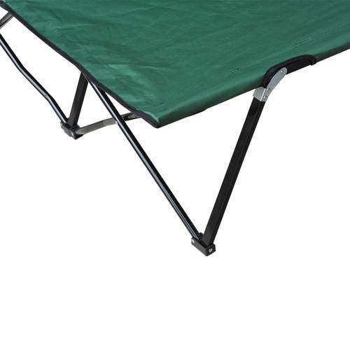 2 person folding camping cot for adults 50 extra wide portable sleeping cot with carry bag elevated outdoor bed for beach hiking green