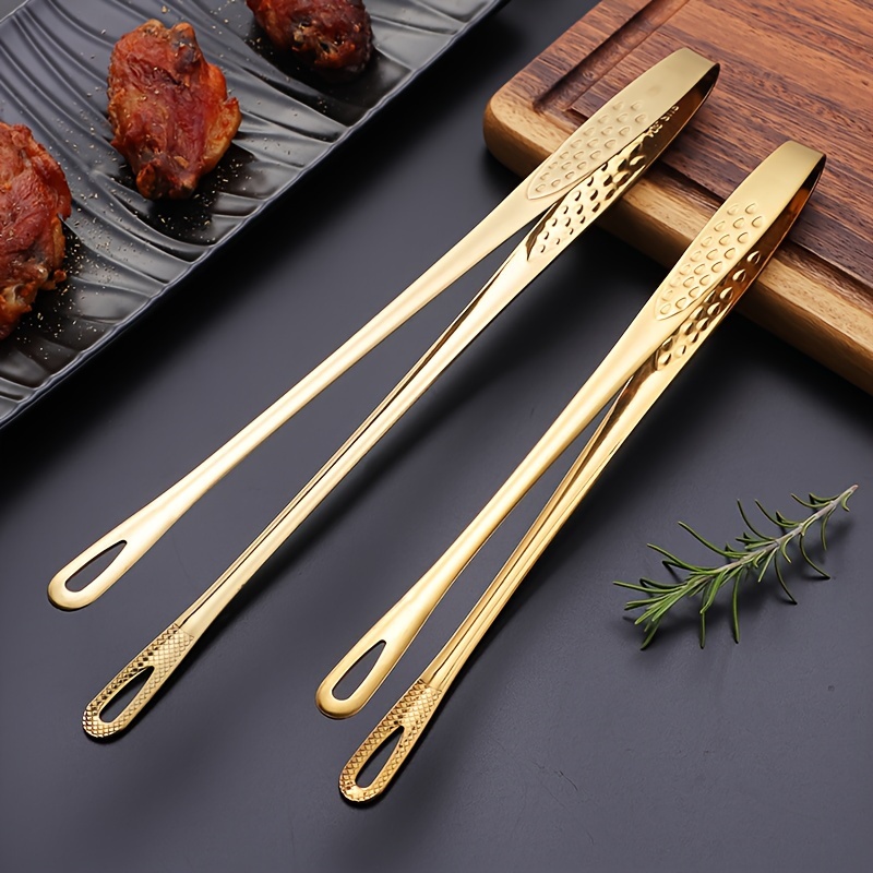 2pcs stainless steel serving tongs rust resistant scratch resistant ideal for bbq salad dessert and buffet use   christmas valentines day thanksgiving and more elegant and durable Product details 2