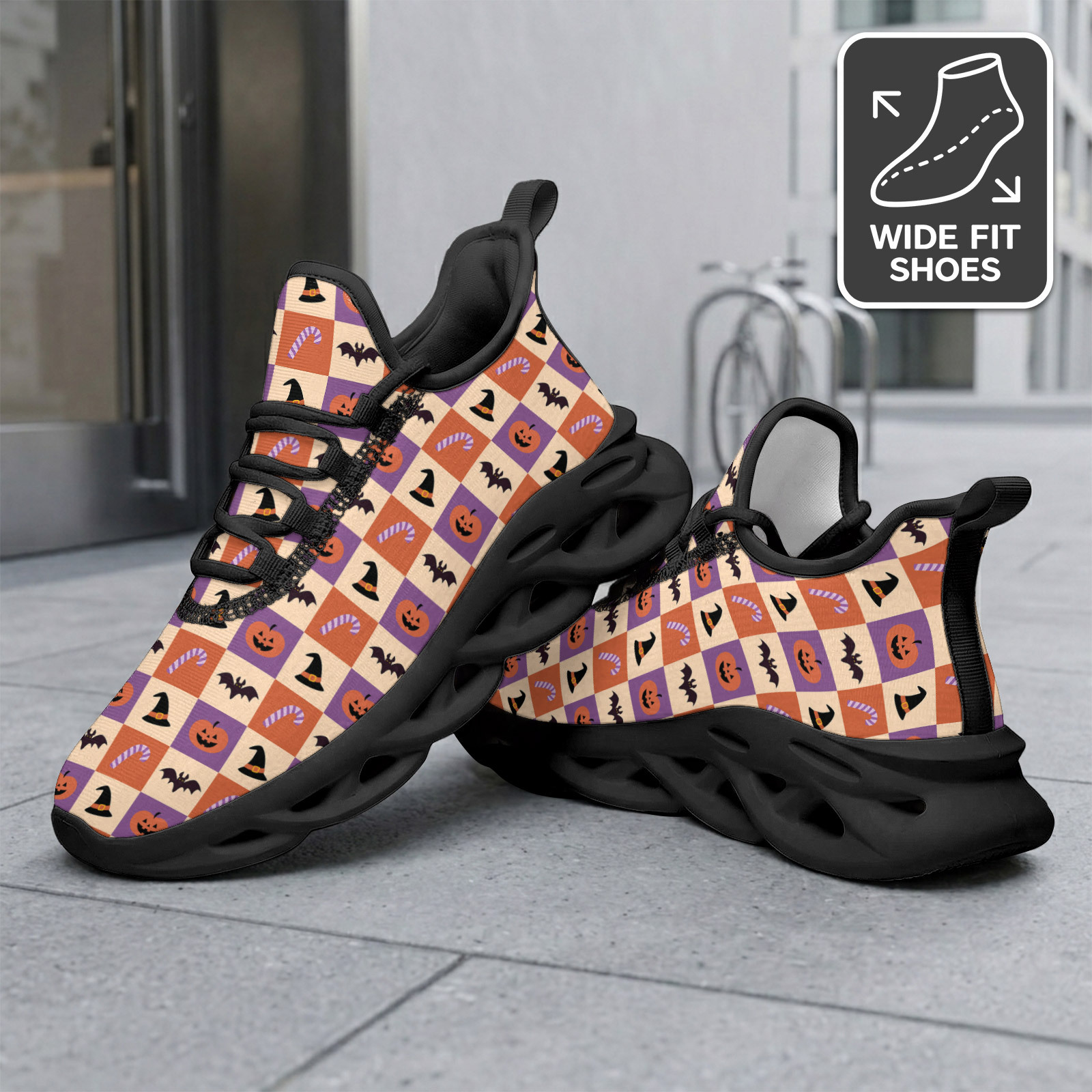 Men's WIDE FIT Breathable Lightweight Running Shoes