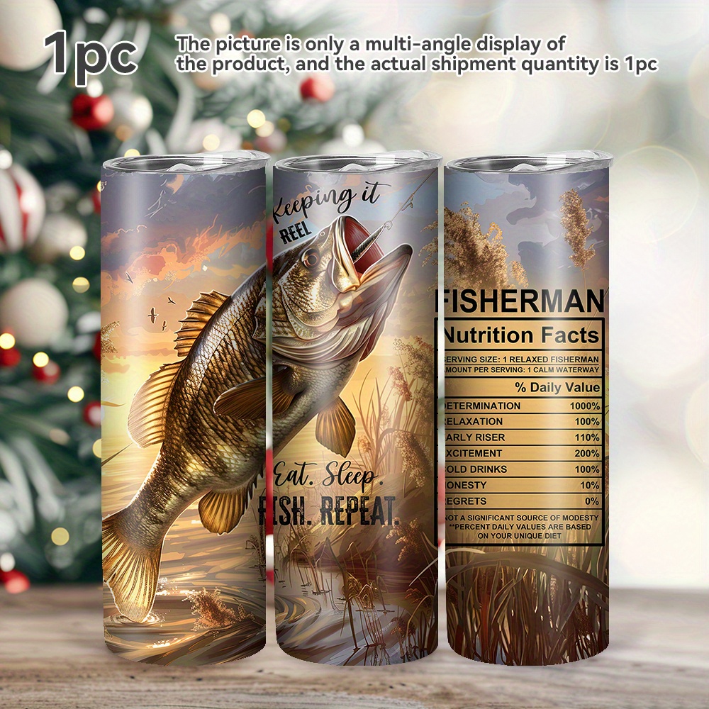 

20oz Steel , Lid And , Reusable Cup, , , New , Christmas
