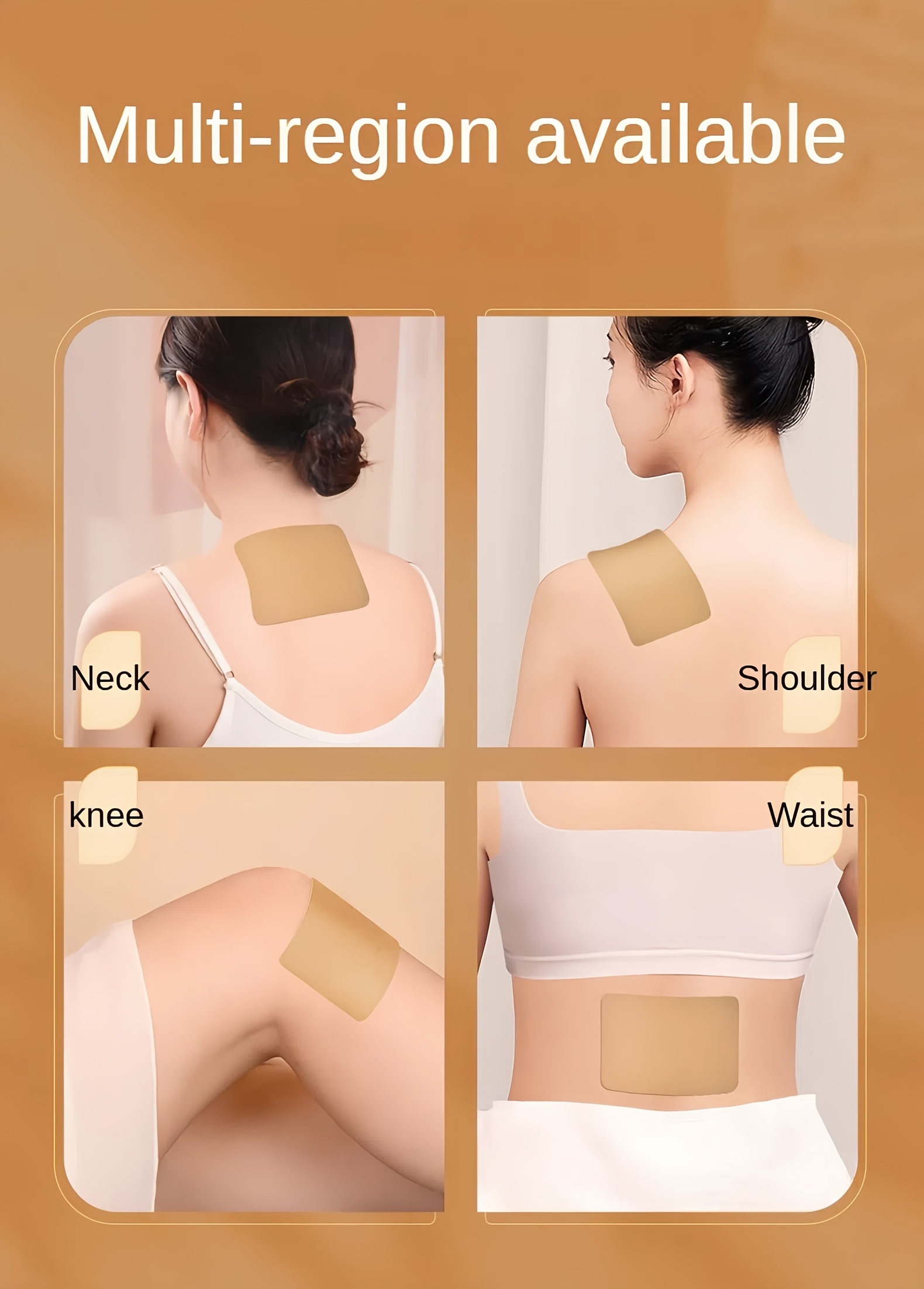 100 moxibustion patches, suitable for use on the back, knees, neck, shoulders, muscles, and joints. Long heating time.