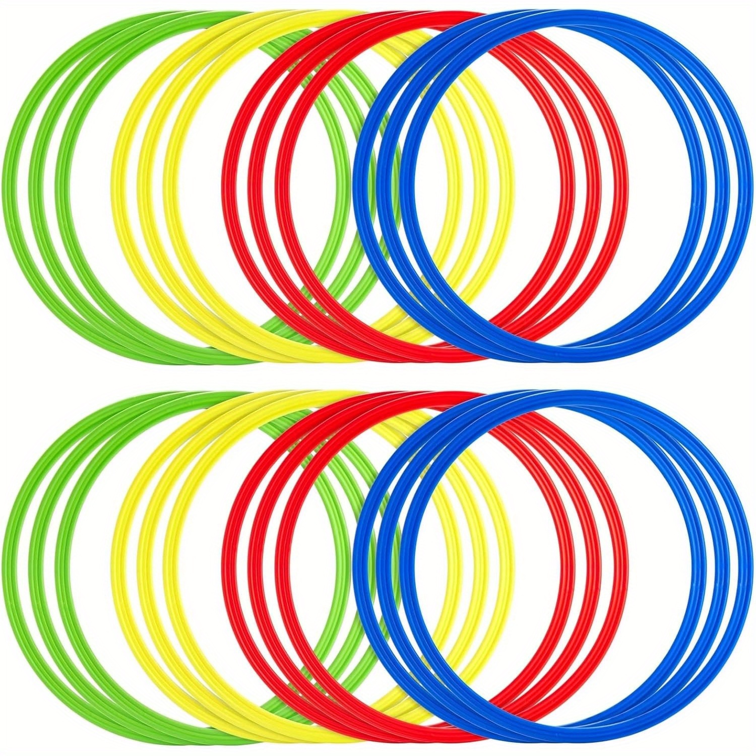 TEMU 15pcs Agility And Speed Training Hoop Set - Multicolor, For Speed, Strength, , Suitable For Gym, Sports Training, Fitness Enthusiasts - Ideal