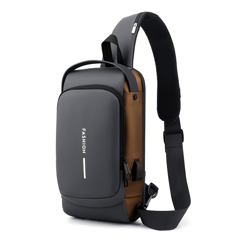 Bolso cruzado antirrobo con candado de combinación y puerto USB, en tamaños M y L, foto 3