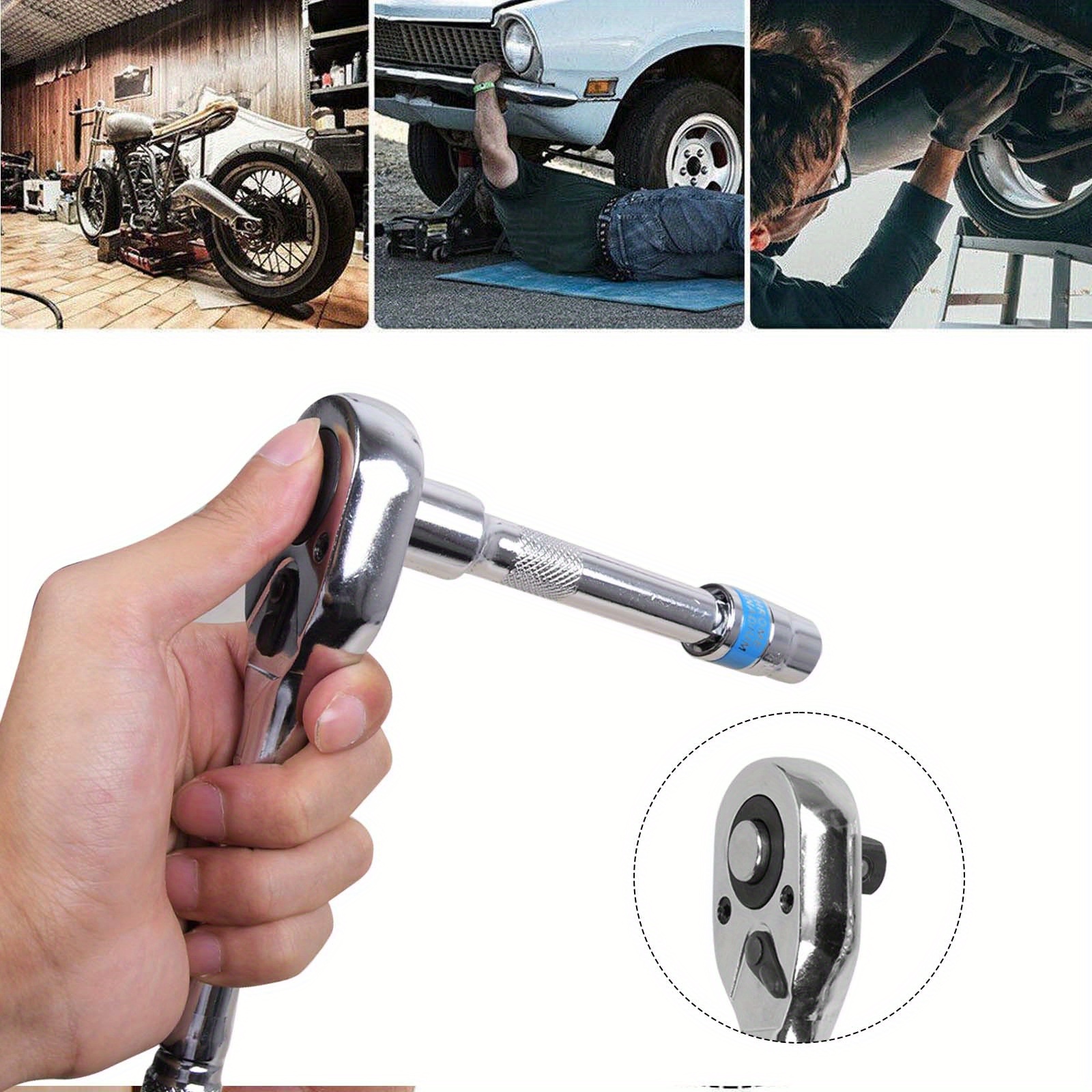 12pcs Socket Wrench Set with 1/2" Ratchet and Extension