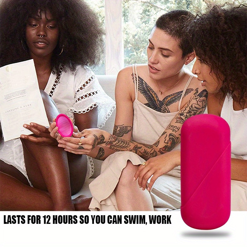 1pc womens silicone menstrual cup leak proof soft comfortable reusable sanitary pad tampon replacement with pink drawstring bag for   high     discreet travel   discreet travel accessory flexible discreet cover durable discreet cover 8