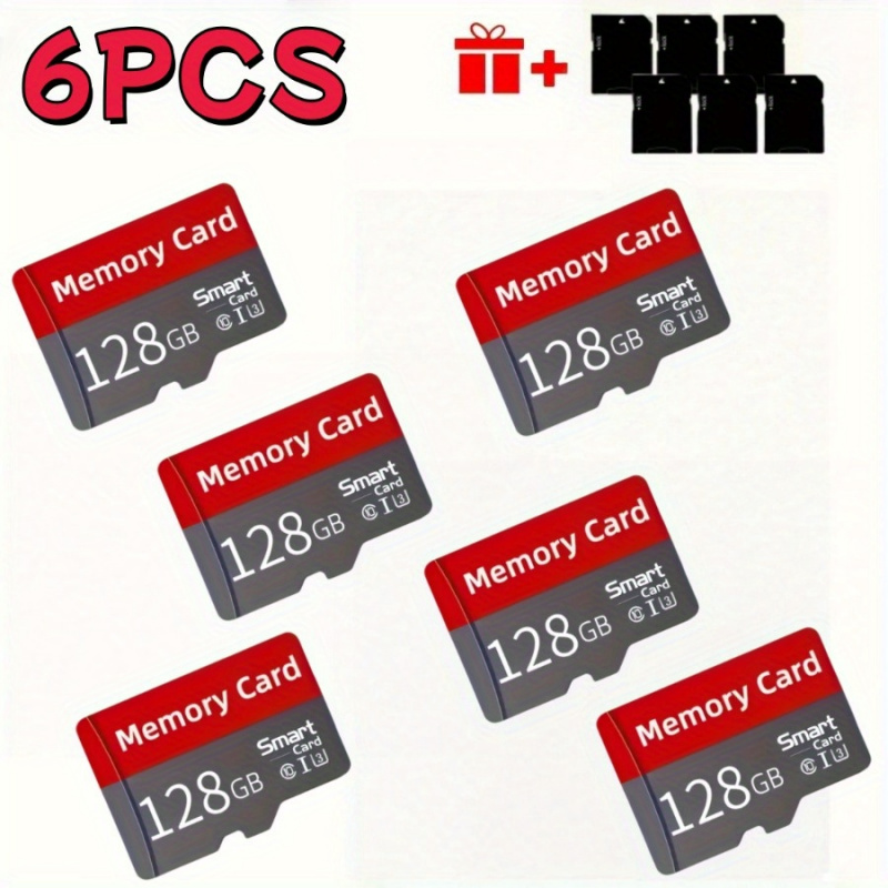 Temu – TEMU 6 Uhs- 10 / Memory Cards 128gb With Adapter, Durable Tf Cards Suitable For Cameras