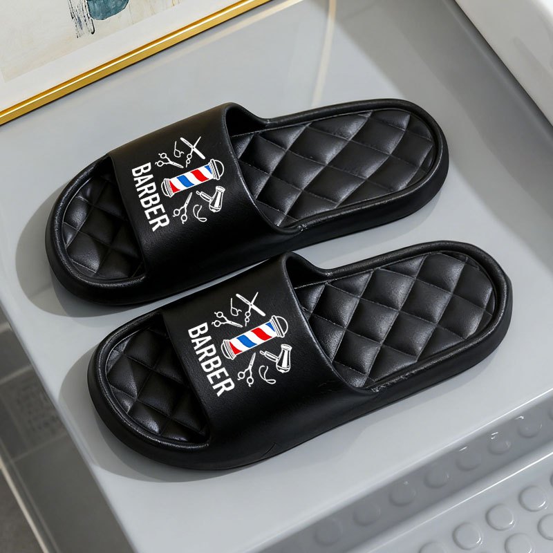 TEMU 1pc Barber Eva Sole, Lightweight Indoor/outdoor Slippers, Suitable For , Hand Washable, Casual Lounge Slippers, Indoor Slippers, Men's Shoes