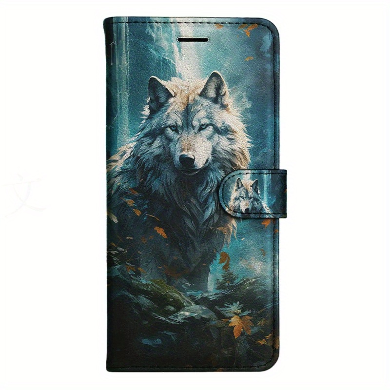 TEMU Phone Case - White Wolf Flip Wallet Case For Motorola For Moto Edge G9 E7 G30 G34 G10 G20 G50 G60 S E30 E40 E20 G41 G31 G51 G71 S30 X30 G22 G52