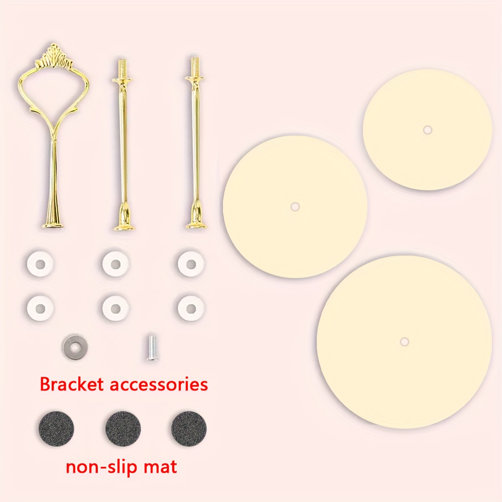 1pc 3-Layer Wooden Display And Serving Tray with Turkish Islamic Art Style Design Patterns, Perfect for Wedding, Birthday, Easter, Thanksgiving, Valentine'S Day, Mother'S Day, Independence Day, Eid Al-Fitr, Christmas