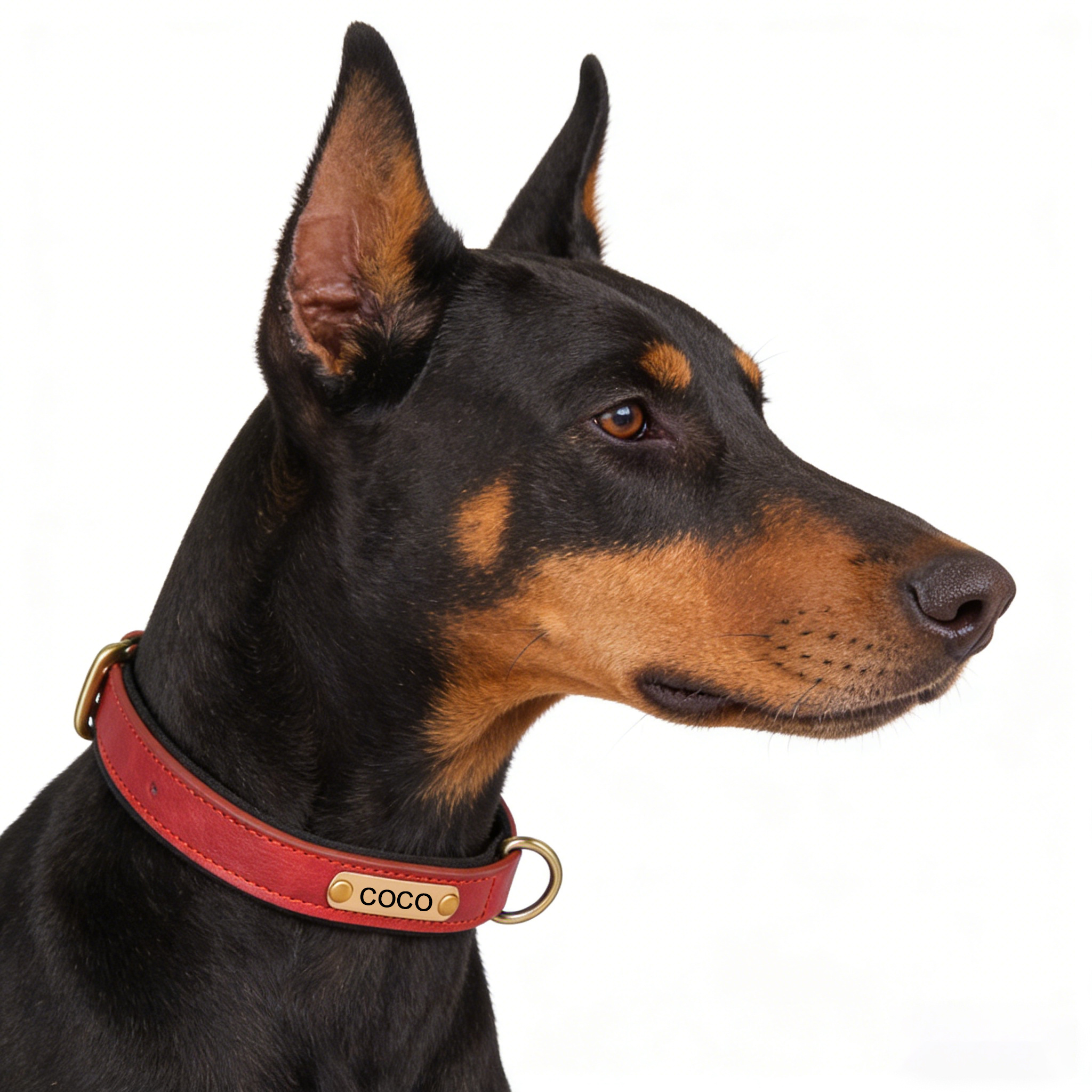 TEMU 1 Custom Pet Collar, Anti-loss Engraved Dog Collar - Synthetic Leather Material   Foam/neoprene Lining, Free Laser Engraving Of Name And Phone